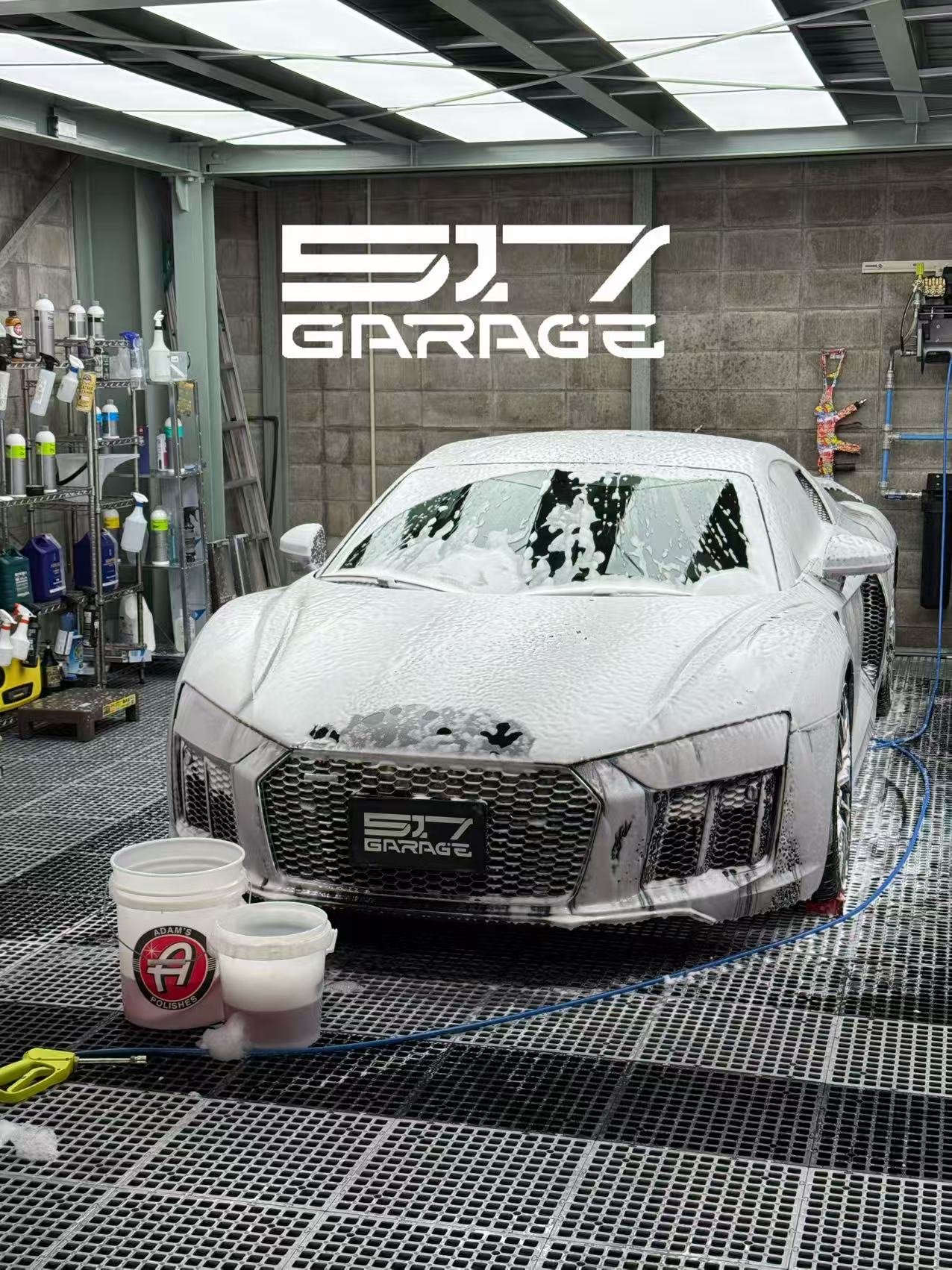 517 GARAGE exterior cleaning scene 1